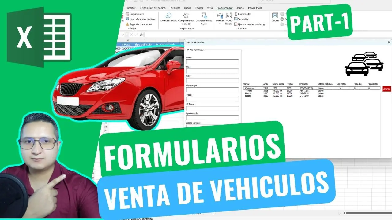 Formulario de Venta de Vehículos en Excel